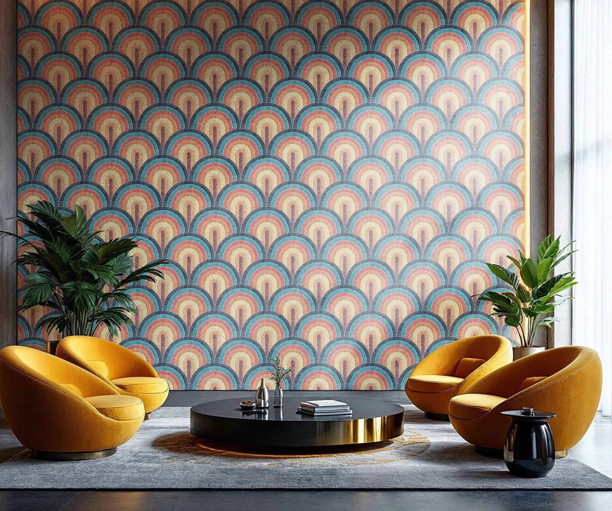 Peacock Parade interior design from PEBBLD Maximalist Collection