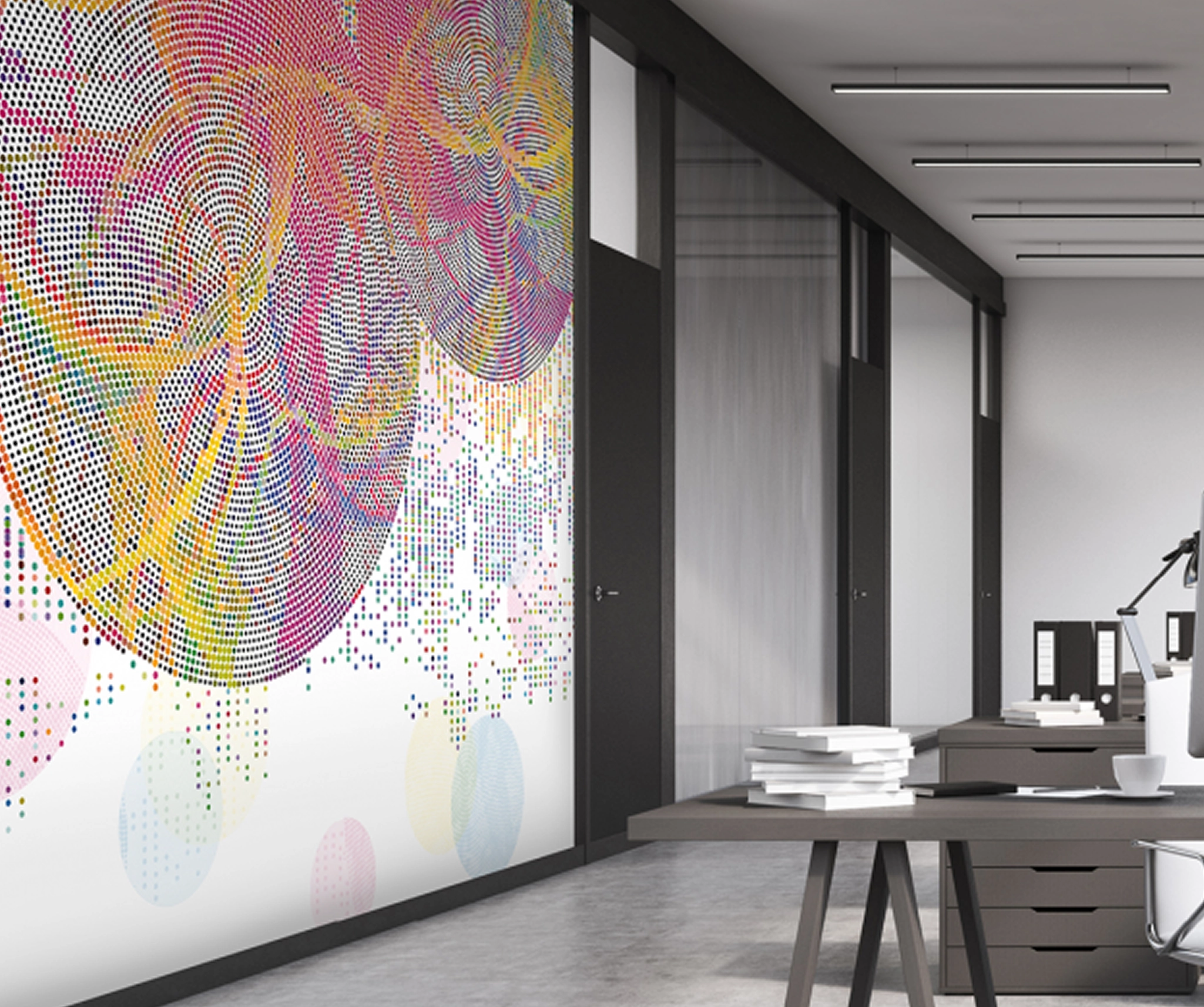 Electric Pulse interior design from PEBBLD Retro Futurism Collection