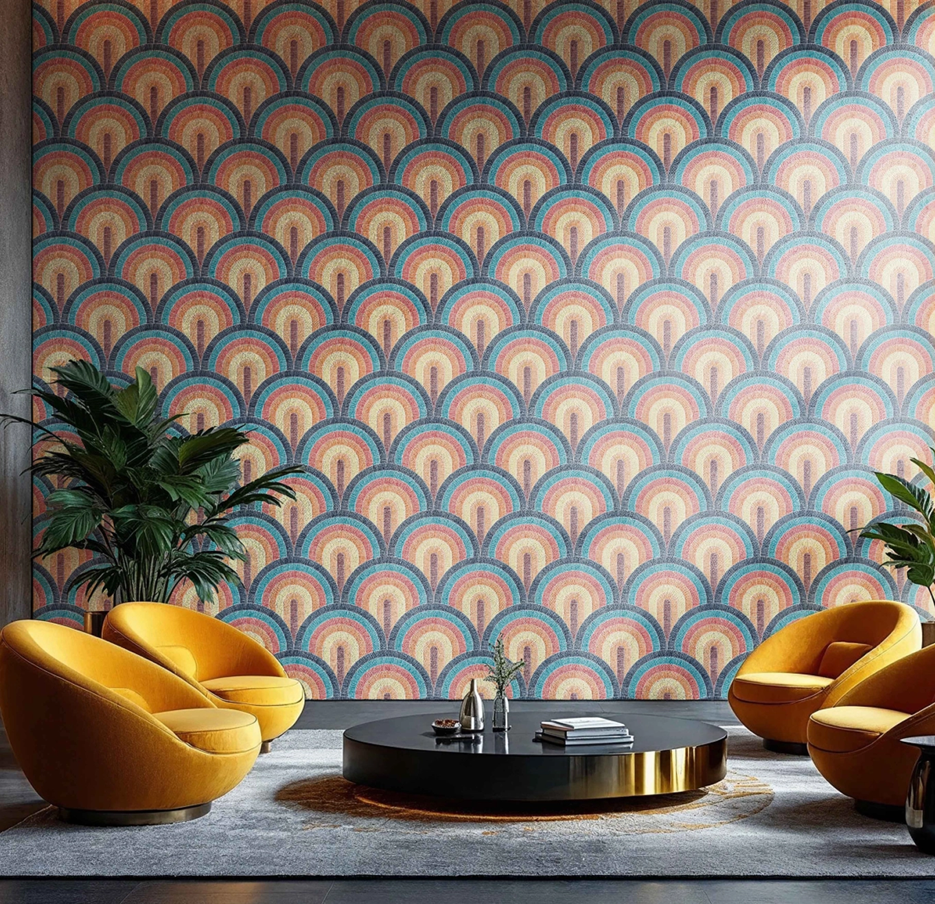 Peacock Parade interior design from PEBBLD Maximalist Collection