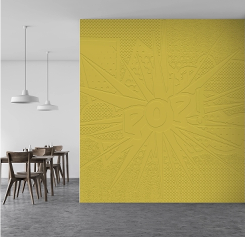 Minimalist wall interior design with dining table and chairs by PEBBLD