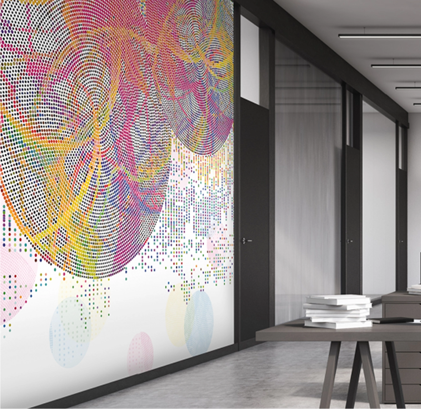 Electric Pulse interior design from PEBBLD Retro Futurism Collection