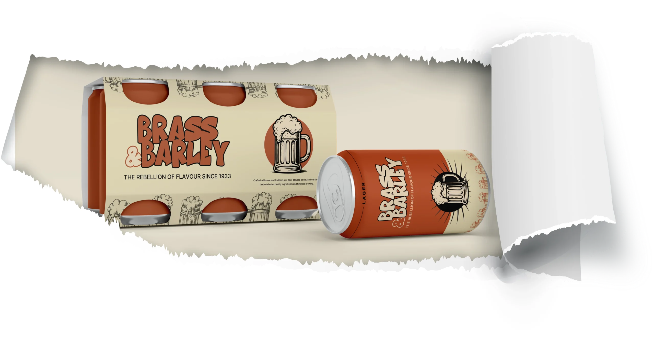 Brass & Barley beer and bottle