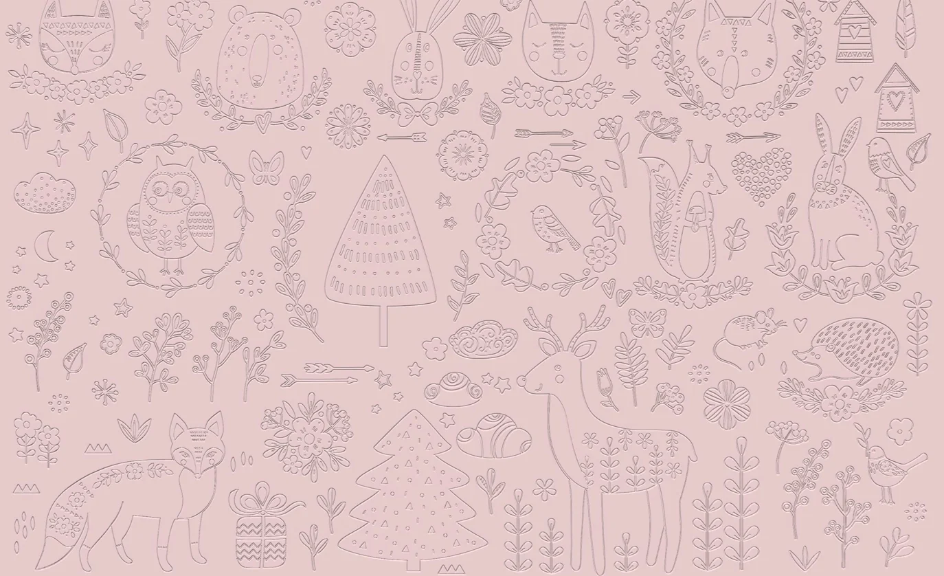 Pink Hour wallpaper from PEBBLD Little Worlds Collection