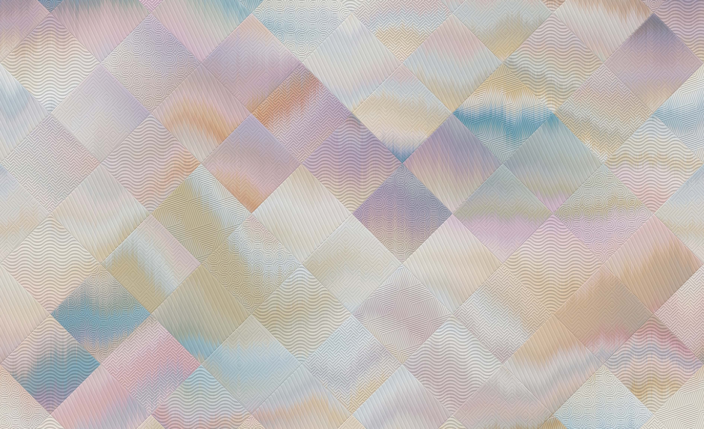 Pastel Mirage interior design from PEBBLD Abstract Collection